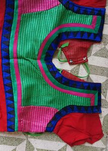 Red &amp; Green Kurta