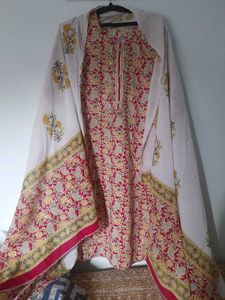 Floral cotton used Kurta Set
