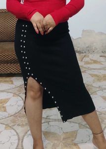 Chic Black Pencil Skirt