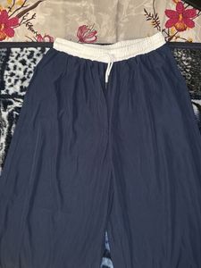 Navy Wide Leg Pants