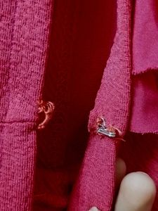 Cute Pink knee length shrug/ jacket Dress