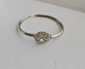 Sparkling Silver Bangle Bracelet