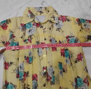 Floral Bell Sleeve Top