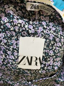 Highlow Lavender Print Top