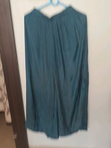 plazo for women peacock blue colour