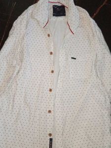 Patterned Button-Down Shirt