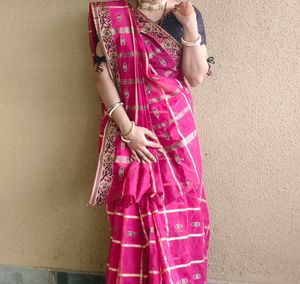 Saree Pink Color Beautiful ❤️