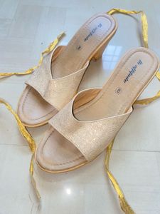 Golden Sparkle Heels Party Wear 😍 TRENDING!