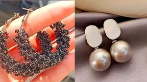 Korean Classic  Earring Combo Pack Of 2 Earrings
