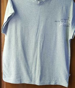 Gray Graphic Print Tee