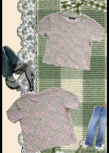Floral Print T-Shirt [ Never used ]