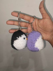 Crochet Penguin Keychain 🐧
