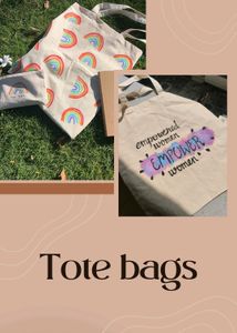 Hand Painted Tote Bag