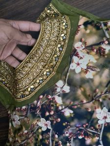 Floral Print Ethnic Gown