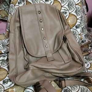 Beige Backpack
