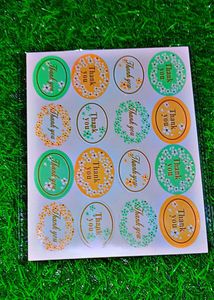 80pcs Glossy Thankyou Sticker