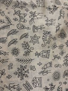 Linen Blend Saree - Grey
