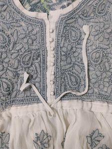 Chikankari Short Kurti