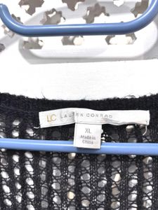 🎀 Imported Lauten Black Crochet Sweater C