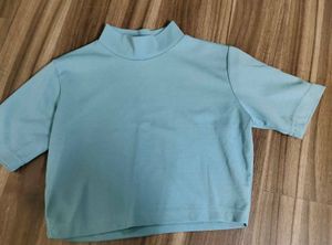 Cute Blue Crop Top