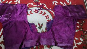 new Purple Saree Blouse