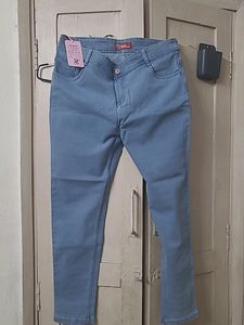 New Womens Blue Jeans Size 36 ,become Little Tight