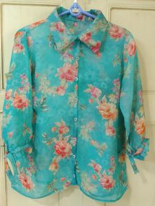 Floral Transparent Shirt