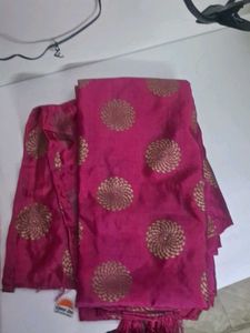 Pink &amp; Gold Design Fabric 2