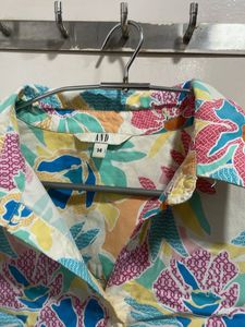 Floral Print Button-Down Shirt