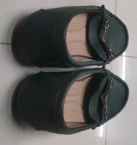 Green Leather Loafers