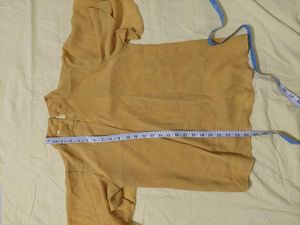Mustard Flutter Sleeve Top