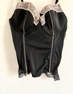 Y2K Gothic Black Corset Top
