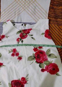 Floral White Top