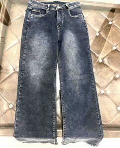 Wide Leg Denim Jeans