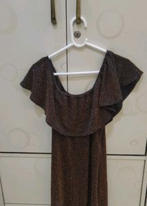 Sparkly Off-Shoulder Party Dress