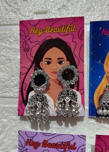 Boho Jhumka Earrings Set ( combo of 4)