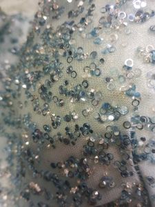 Light Blue Sequin Lehenga Set | Party Wear