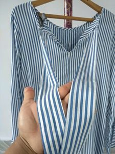 Blue &amp; White Striped Tunic