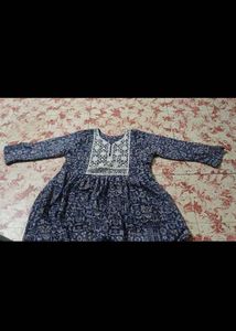 Blue Printed Top