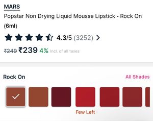 Mars Popstar Liquid Mousse Lipstick Rock On