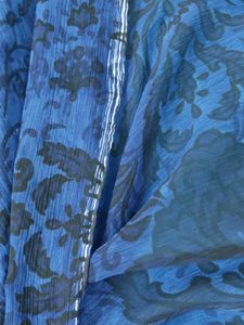 Blue Printed Stole