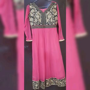 Pink Color Anarkali Suit .