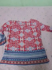 Patterned Tunic Top