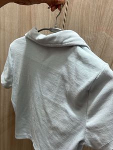 Cute Light Blue Crop Top