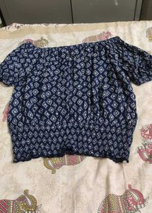 Off-the-Shoulder Print Top