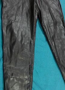 Slim Fit Leather Pants