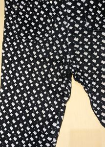 Black And White Printed Jeans/Jeggings