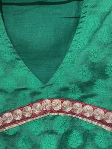 Halter Neck Fusion Wear Silk Kurta