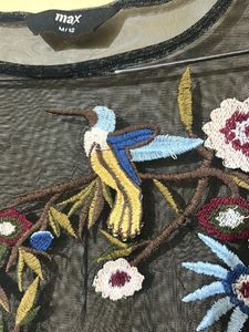 Sheer Floral Embroidered Top