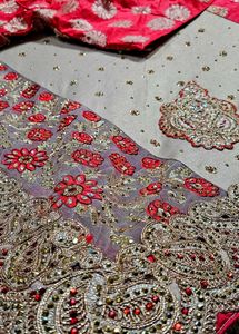 Beautiful Work Saree 💖 With Blouse 💝